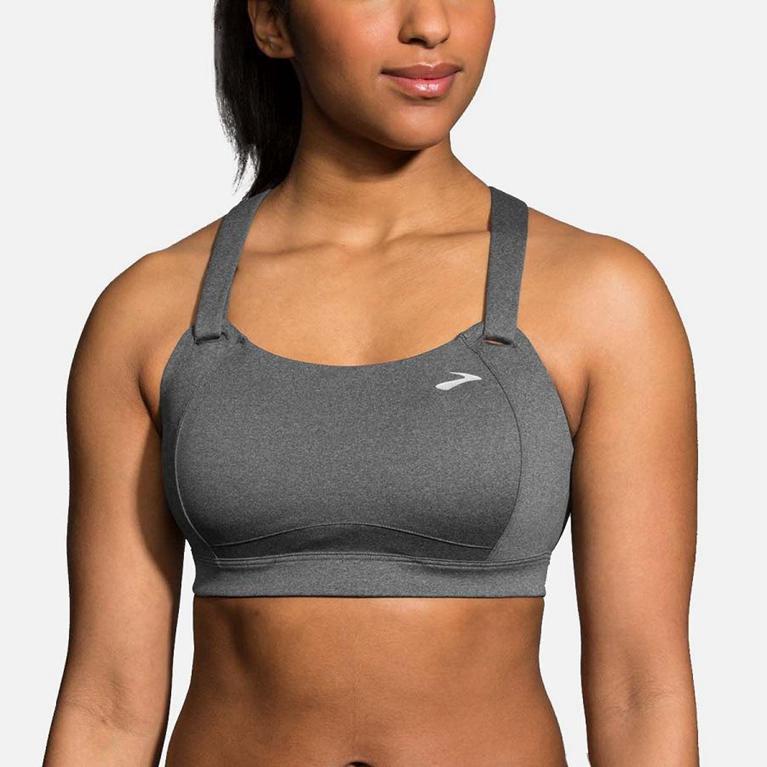 Brooks Women's Juno Sports Running Bra - Grey (TKHA01265)